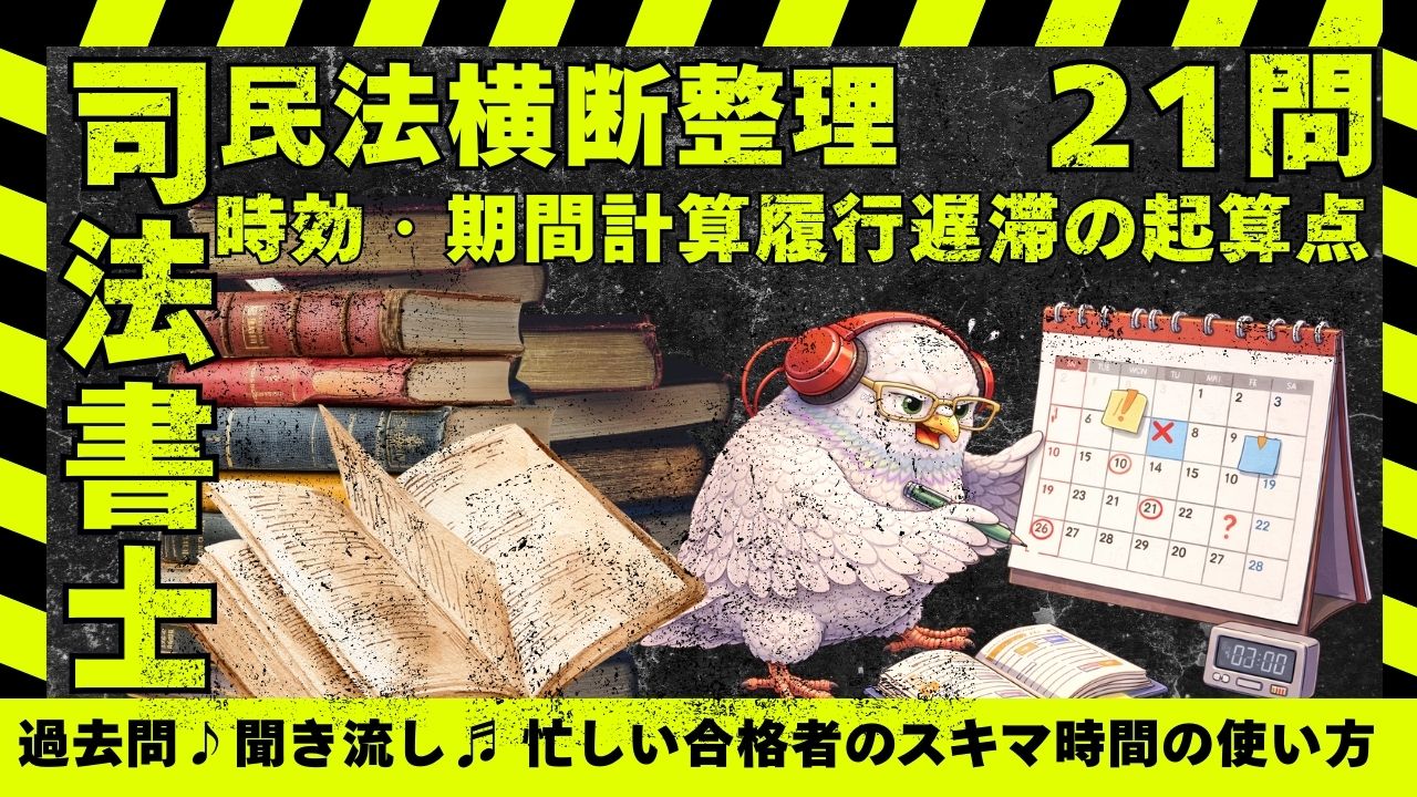 司法書士試験｜ 民法「時間軸」論点横断整理｜過去問一問一答
